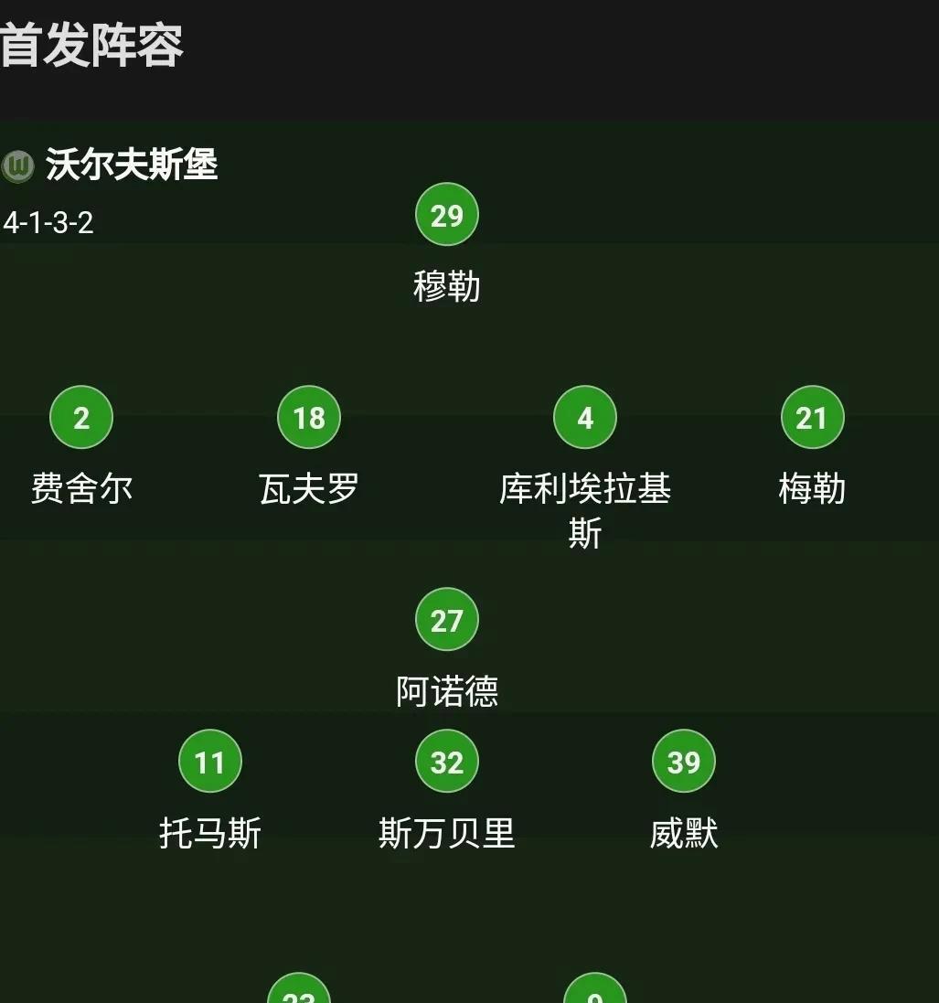沃尔夫斯堡遭遇主场惨败，积分榜下滑